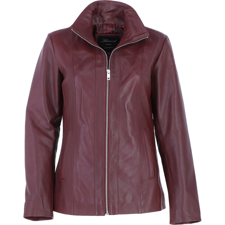 Burgundy Shadow Edge Jacket
