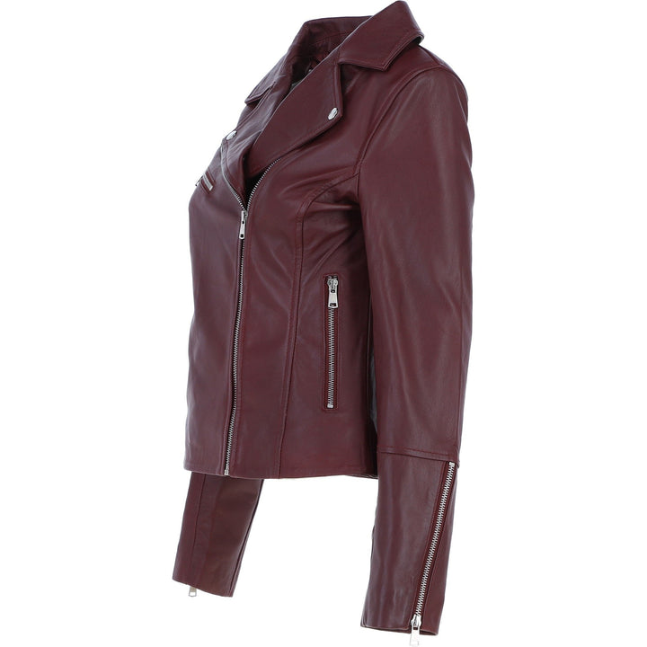 Burgundy Shadow Trend Edge Jacket