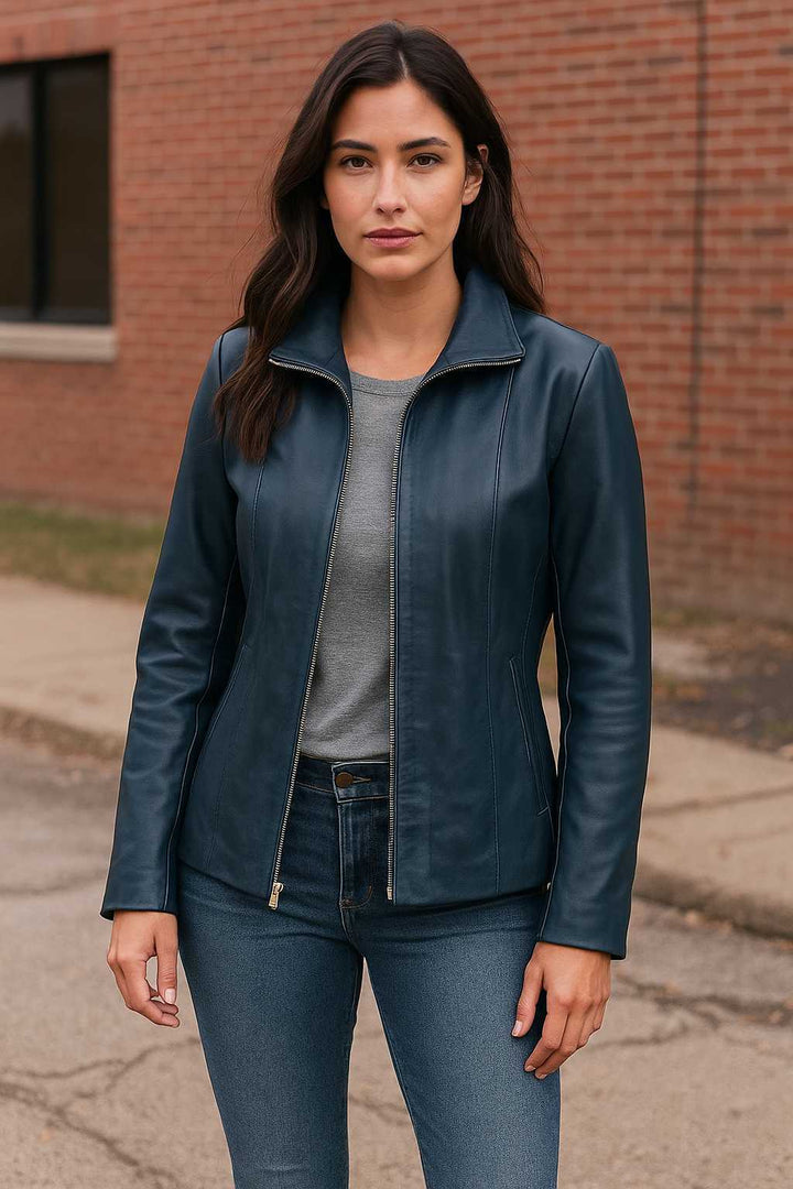 Navy Blue Storm Chic Jacket