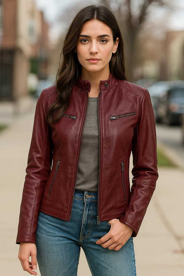 Burgundy Rider Rush Jacket