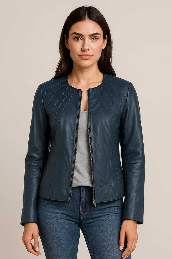 Navy Blue Rider Whirl Jacket