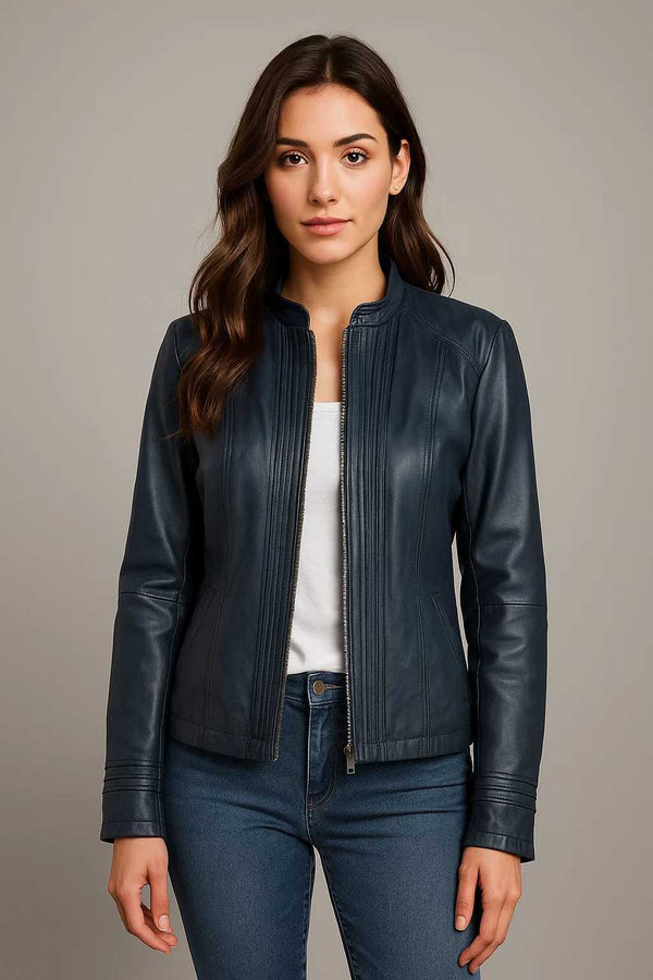 Navy Blue Blaze Whirl Jacket