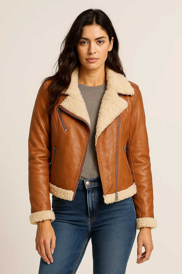 Cognac Vibe Whirl Jacket