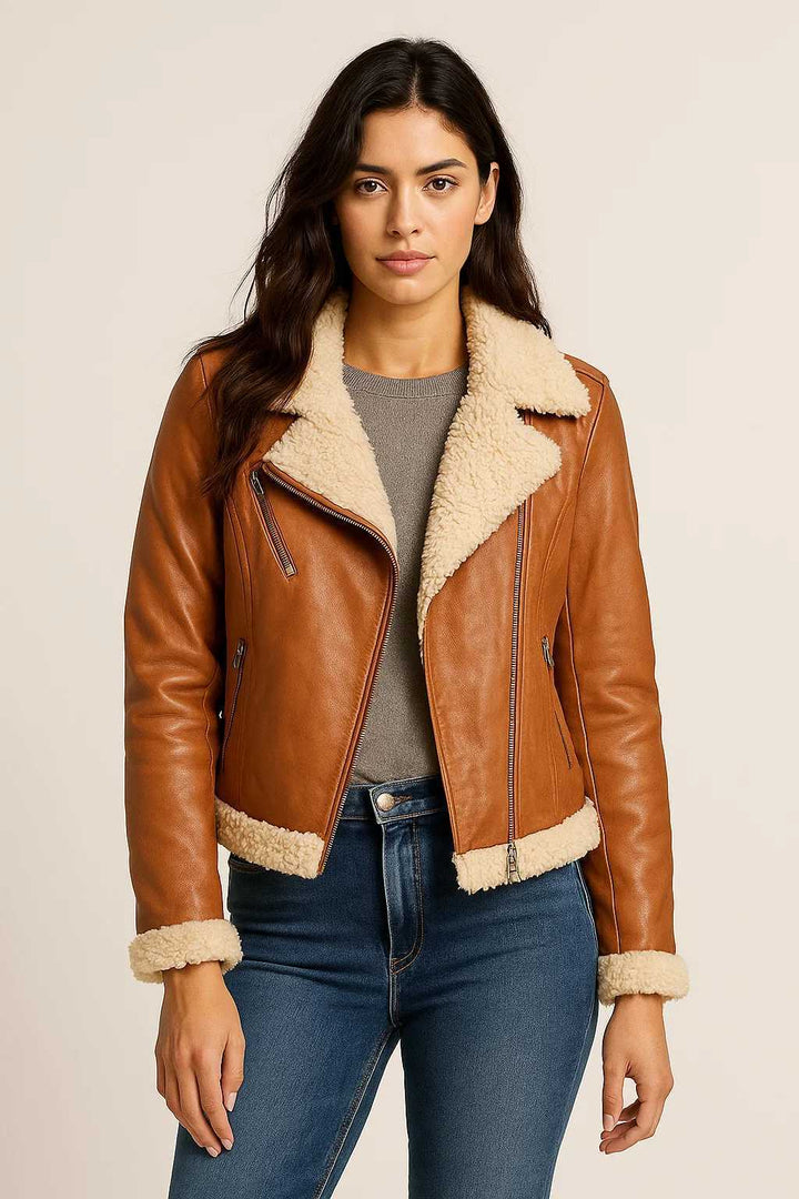 Cognac Vibe Whirl Jacket
