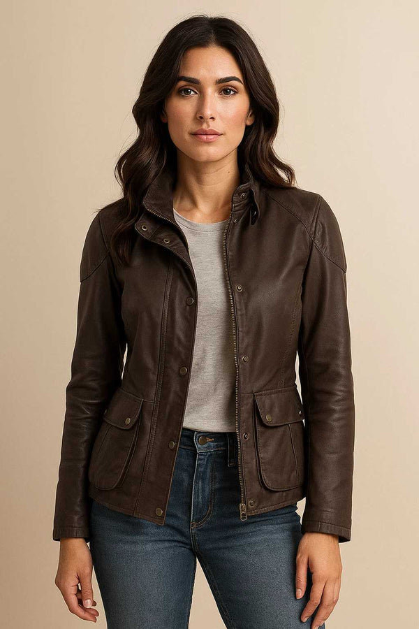 Brown Fury Goddess Jacket