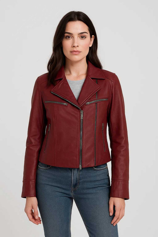 Burgundy Drift Edge Jacket