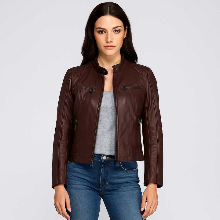 Burgundy Rebel Chic Jacket