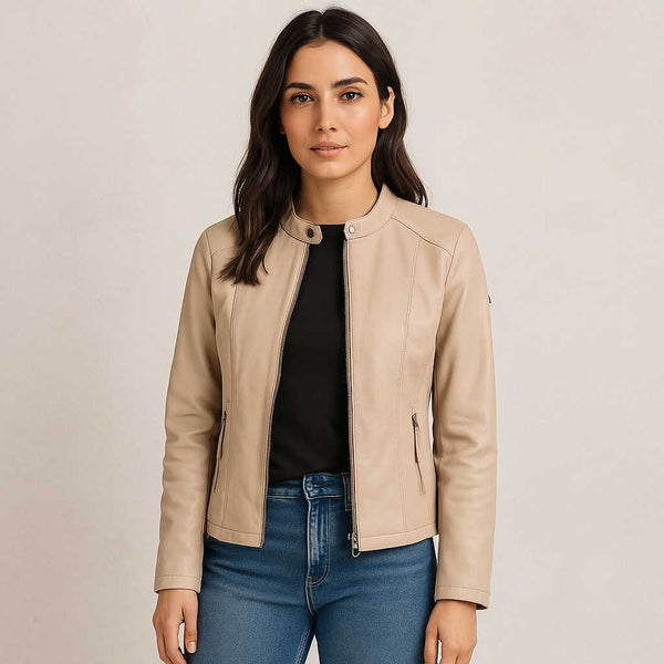 Beige Rider Roar Jacket