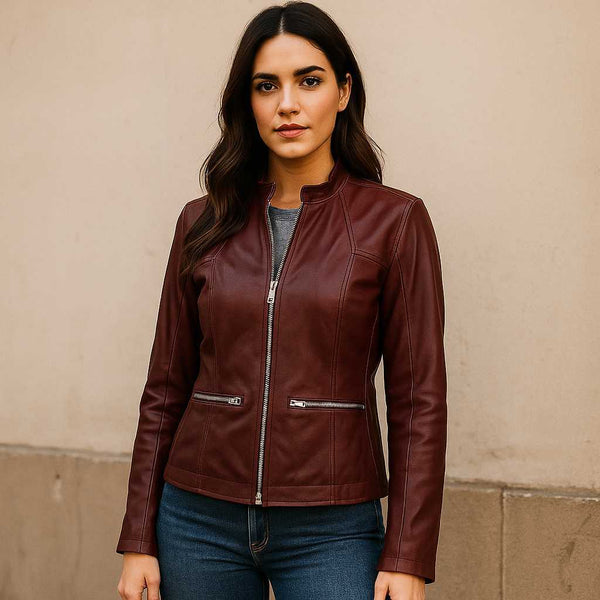 Burgundy Rebel Goddess Jacket