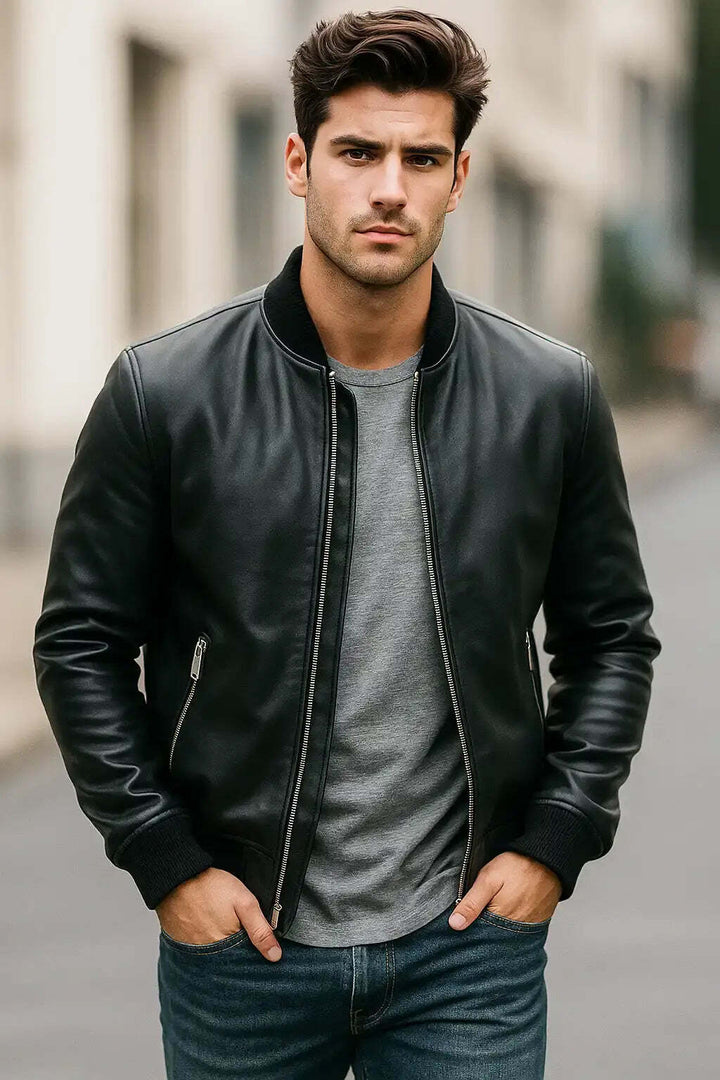 Bomber Onyx Wrap : Leather Lab